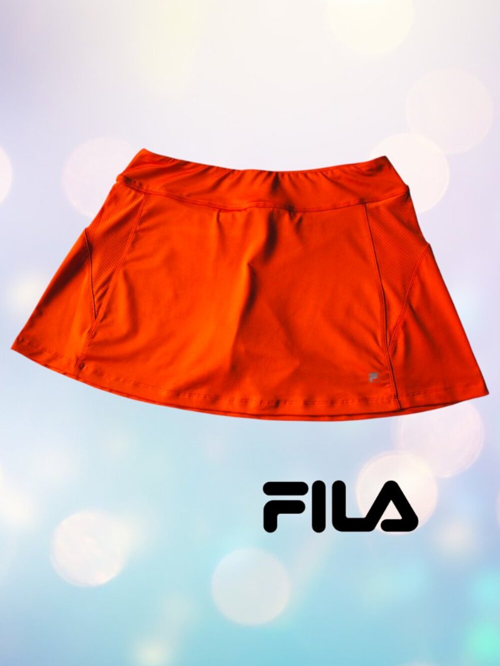 Fila M Tennis Pickleball Active Athletic Skirt Orange